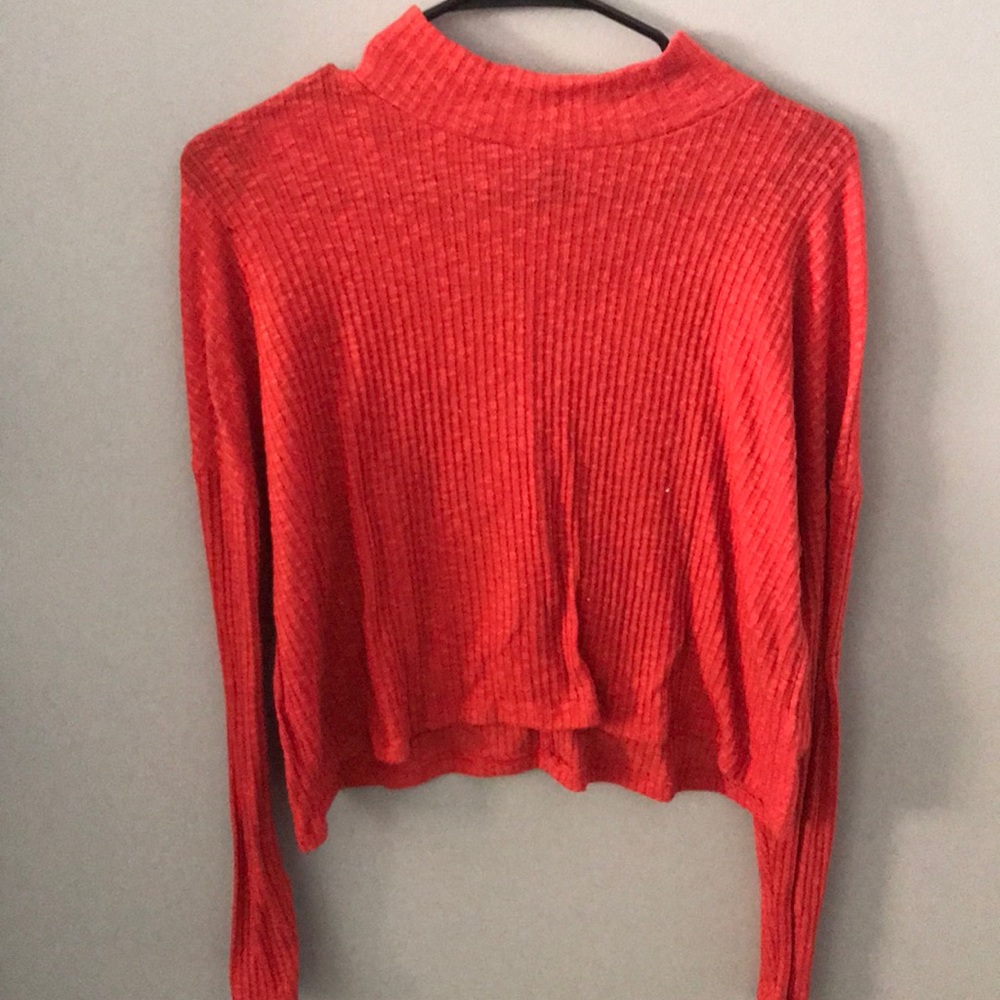 Burnt orange turtleneck